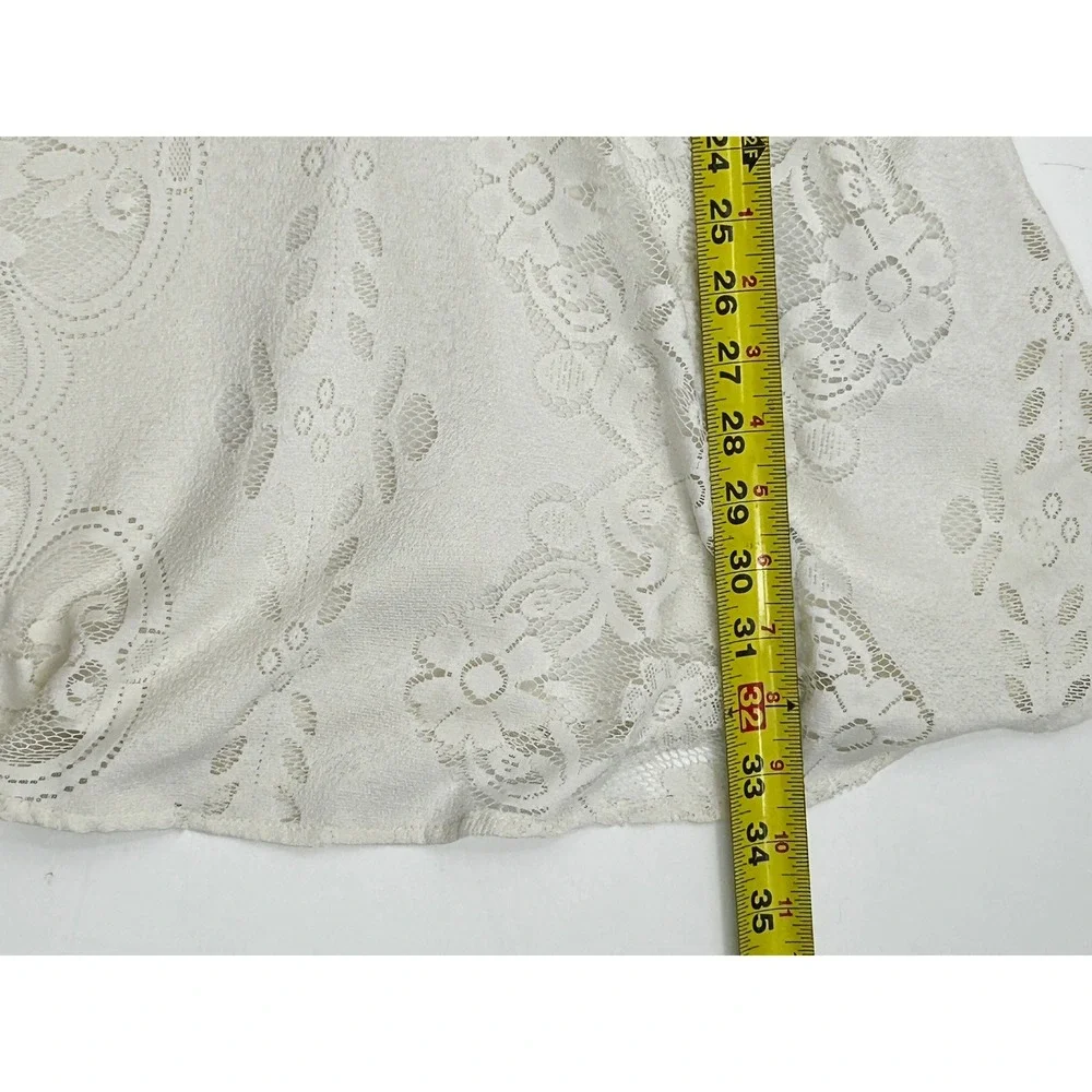 Topshop Ivory Lace Bell Sleeve Dress Size 4 Boho Cottagecore‎ Coquette Whimsical